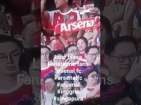 LUAR BIASA II FANATISME fans Arsenal di Singapura #arsenal #arsenalfc #inggris #videoshort