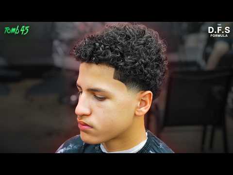 How To Do A Taper In To Nice Curls | Barber Tutorial 2025