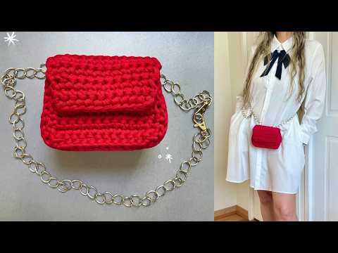 Cómo Tejer una Cartera Cereza Coqueta en Trapillo - Tutorial Fácil y Rápido | Hebras Crochet