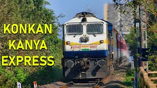 KONKAN KANYA EXPRESS during the DIESEL DAYS !! MANDOVI Bridge | Indian Railways