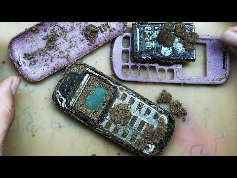 (ENGLISH) Restoration Mobile Phone Nokia 1280 From Sand