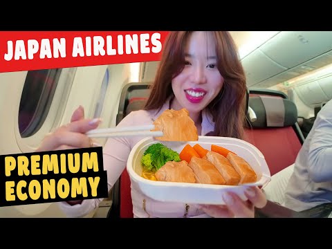 Flying JAL Premium Economy + Hyatt Tokyo Bay & First Japan Meal!