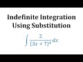 Understanding Indefinite Integrals and Substitution Method