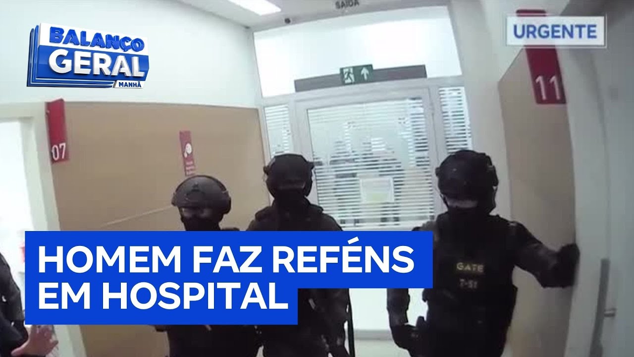 Homem faz a mulher o filho e uma médica reféns em hospital de Mauá SP