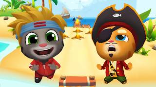 Mighty Tom Gold Run Vs Pirate Ginger Gold Run - Talking Tom Gold Run