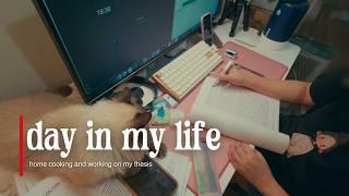 home cooking & thesis life | productive day in my life philippines