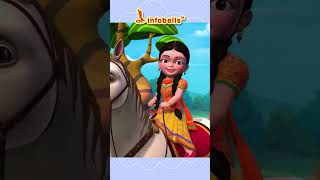 Chal Mere Ghode Chal Chal Chal | Hindi Rhymes & Cartoons | Infobells #hindirhymes #chalmereghode
