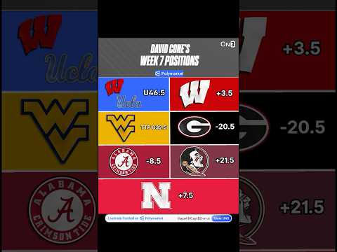 David's Week 7 Positions