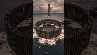 What is a Cofferdam? Explained in 50 Seconds!  #civilengineering #construction #buildingdesign