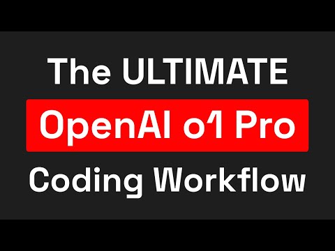 This OpenAI o1 pro coding workflow is insane...