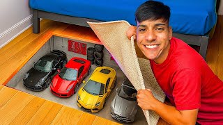 FIZ UMA GARAGEM SECRETA NA MINHA CASA