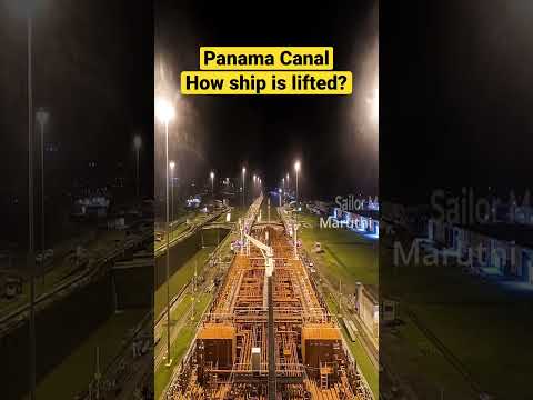 பனாமா கால்வாயில் கப்பலை எப்படி தூக்குவார்கள்? Panama Canal how ship is lifted? #Shorts