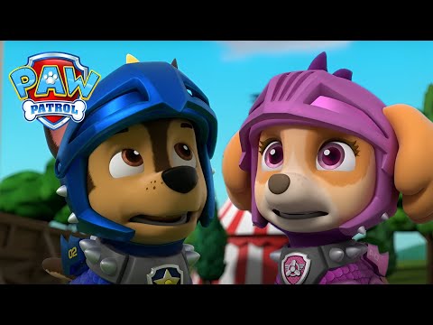 Os Cavaleiros de Resgate da Patrulha Pata salvam o torneio - PAW Patrol Episódio Português