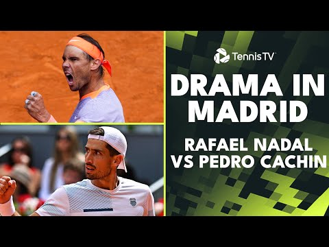 Dramatic Set Between Rafa Nadal & Pedro Cachin! | Madrid 2024 Highlights