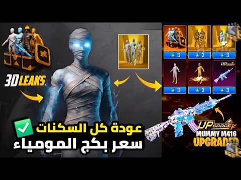 سعر بكج المومياء ✅️ فرصة ربح الامفور المومياء + المومياء الذهبية 🔥 تسريبات المومياء ببجي موبايل