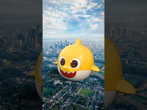 아기상어 대형 풍선🎈 #shorts