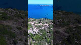 The best drone view of Serpentara Island  #searapysardinia  #relaxingvideo  #beach