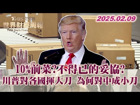 10%前菜?不得已的妥協?川普對各國揮大刀 為何對中成小刀 #TVBS文茜的世界財經周報 20250209 #川普  #中國