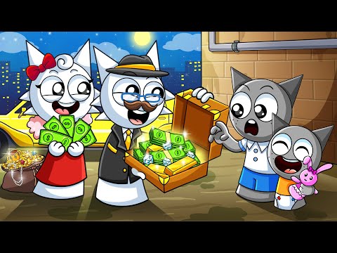 GRAY Adopted by a RICH SPRUNKI FAMILY | Incredibox Sprunki Animation