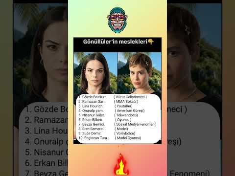 SURVİVOR GÖNÜLLÜLERİN MESLEKLERİ #survivor2026 #survivor