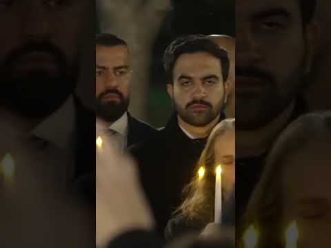Pro-Palestine Protesters Rush NYC Mayor Zohran Mamdani After Vigil, Shout ‘Piece of S--t!’ #shorts