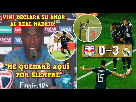 🚨VINICIUS DECLARA su AMOR al REAL MADRID tras su PARTIDAZO vs SALZBURG en el MUNDIAL DE CLUBES