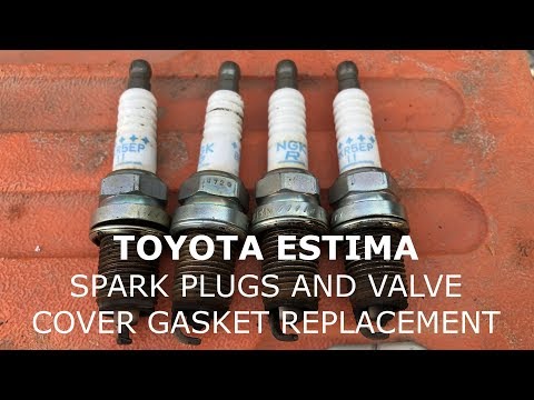 Toyota Estima (Previa, Tarago) spark plugs and gasket change