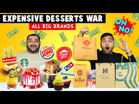 Expensive Desserts From Big Brands | Expensive Dessert War | Viwa Food World