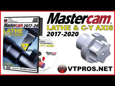 MASTERCAM 2017-2020 - Lathe & C-Y Axis - 6.8 C-Axis - Face ...