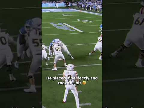 He put his body on the line 🫡 #miamihurricanes #accfootball #collegefootball
