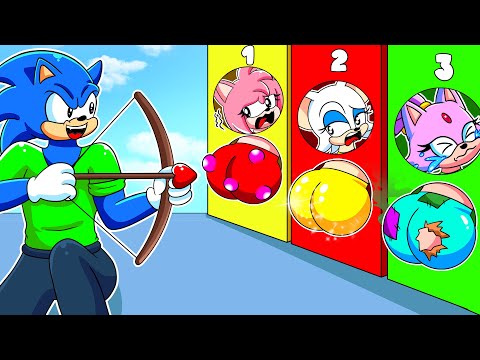 SONIC's Choice! - Who Will Be Hit By The Arrow of Love?! - Sonic The Hedgehog 3 Animation