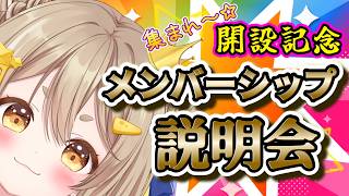 【雑談】メンバーシップ説明会へようこそ💙🌟／公星ひなき#新人Vtuber