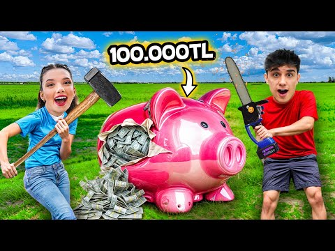 DEV KUMBARAYI KIR 100.000 TL KAZAN !? Challenge | Sıla Dündar  Ahmet Can Dündar