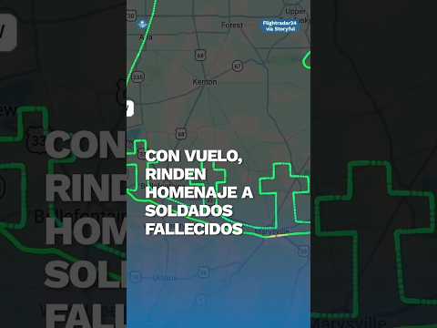 Homenaje aéreo a soldados de EU muertos en guerra con Irán se viraliza #shorts