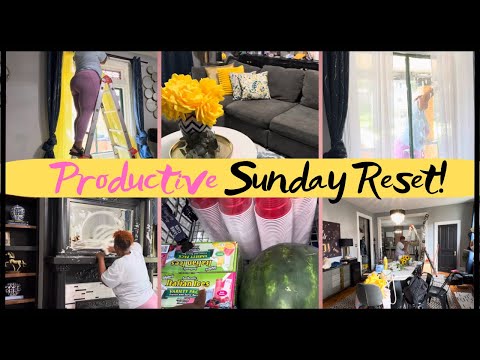 *New* Productive Sunday Reset | Living Room Summer Refresh | Deep Cleaning & More | Shyvonne Melanie