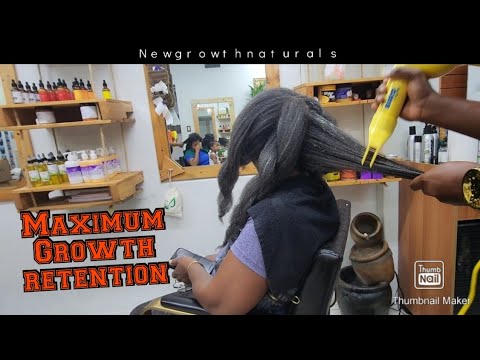 Grandma's Hair grows long & I blow dry her hair Part 3:  Here's how to safely Blow dry Gray hair.