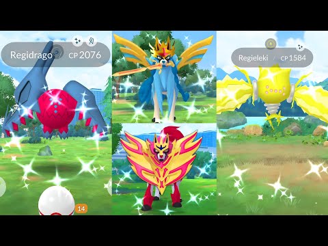 First ever Shiny Regidrago, Shiny Regieleki, Shiny Zacian & Shiny Zamazenta in pokemon go.