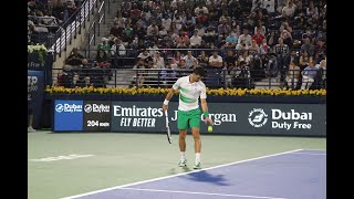 Novak Djokovic vs Karen Khachanov - Court Level View 60fps 2022