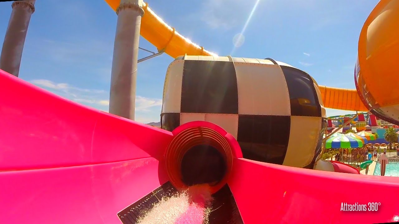 Rebound Chamber Water Slide - Surf-A-Go Go Slide - Cowabunga Bay Water Park 2016