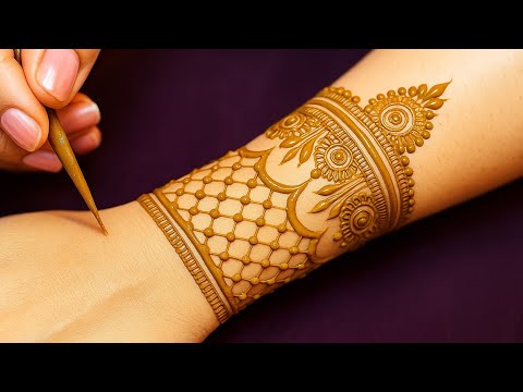 Beautiful Back hand mehndi design | Full hand mehndi designs for festivals | mehndi ka design
