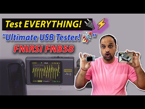 ⚡ Fnirsi FNB58 USB Fast Charge Tester | Unboxing, Testing & Review 🔍