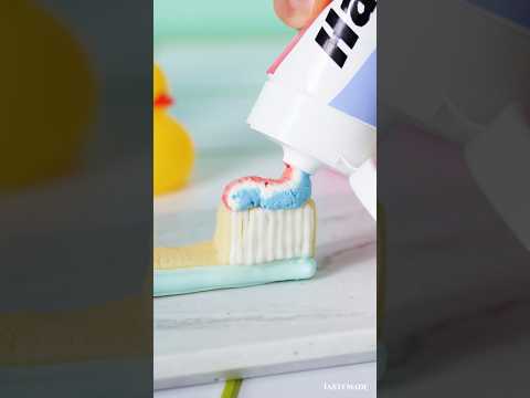 【錯覚レベル🌀】歯磨き粉と見間違うバタークリーム #shorts