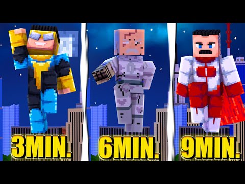A Cada 3 Minutos FICAMOS MAIS FORTES em INVENCIVEL 𝗡𝗢 Minecraft !! ‹ Ine ›
