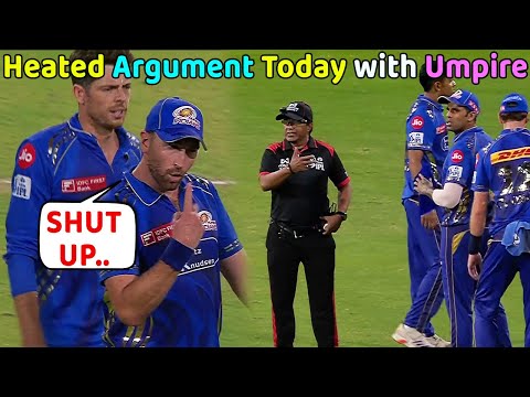Gleeson left his last 3 ball Heated argument with Pandya and Umpire