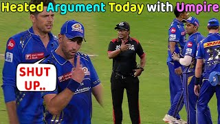 Gleeson left his last 3 ball Heated argument with Pandya and Umpire