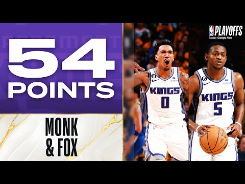 Malik Monk (28 PTS) & De'Aaron Fox (26 PTS) Score 54 Points In Kings Game 6 W! | April 28, 2023 video clip