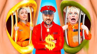 ¡Hijo Pobre vs Hija Rica en la jardín de la infancia de Tío Gregory!
