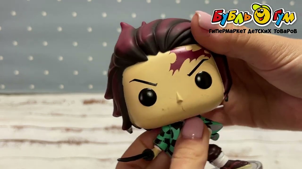 Фигурка коллекционная Funko POP Demon Slayer Танджиро Камадо - видео Фигурка коллекционная Funko POP Demon Slayer Танджиро Камадо - видео