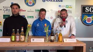 Pressekonferenz, 27. Spieltag | 29.03.2025 | SC Wiedenbrück vs. FC Gütersloh