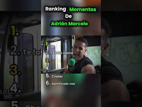 Ranking Momentos de Adrián Marcelo